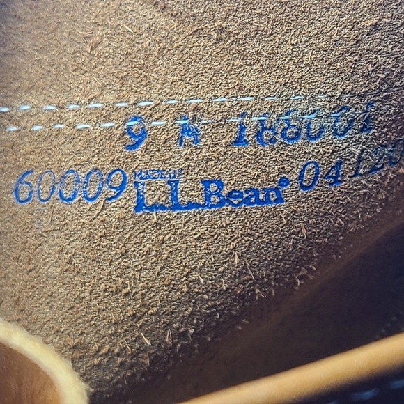 LL Bean Duck Boots Brown 8 Inch Mens Size 9 Made In USA Leather main image 8